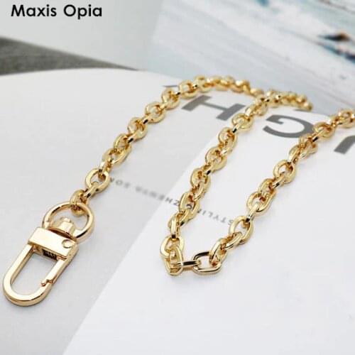 Light Golo O Shape Thickness 6 mm Metal Replacement Chain Shoulder Bags Straps for Handbags Handles Purse Frame Chain Hanger