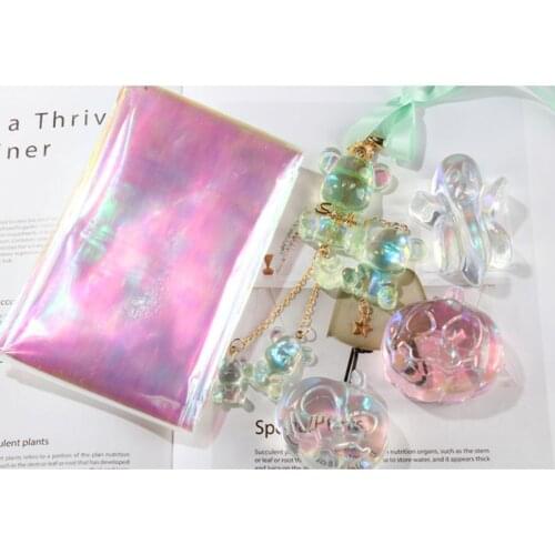 Aurora AB Effect Reflective Mirror Paper DIY Epoxy Resin Jewelry Fillings