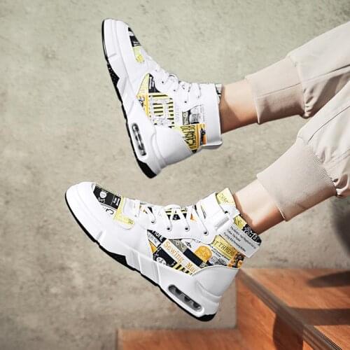 High Top Air Cushion Running Shoes Men Sneakers Autumn Mens Sports Shoes Male Sport Shoes Men Brands Athletic Runners GMD-0696