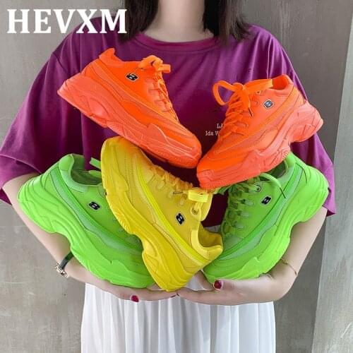 2019 Harajuku Womens Chunky Sneakers Tenis Basket Women Casual Platform Shoes Ulzzang Dad Shoes High Top Sneakers Zapatos Mujer