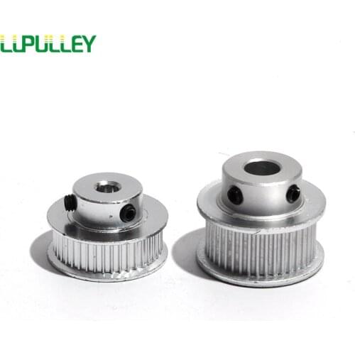LUPULLEY S2M 55T Timing Belt Pulley Bore 5/6/6.35/7/8/10/12mm 55Teeth Stepper Synchronous Pulley Wheel With Belt Width 7/11mm