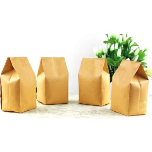 100pcs/lot--5*11+2cm 20 Silk Kraft Paper Organ Bag Coffee Bean Packaging Bags Tea Bags