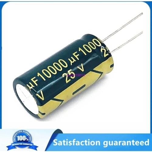 2pcs/lot T11 25V 10000UF Low ESR high frequency aluminum electrolytic capacitor size 18*35 10000UF25V 20