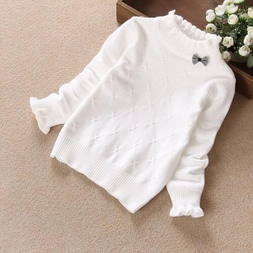 2020 Winter Children Clothes Teenager Big Girl Sweaters Long Sleeve Warm Turtleneck Pullover Tops Knitted Sweaters For Girl kids
