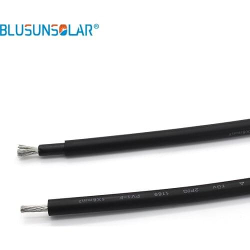 50m/roll 6.0mm2 Solar PV Cable for Solar Power Connector With TUV Approved