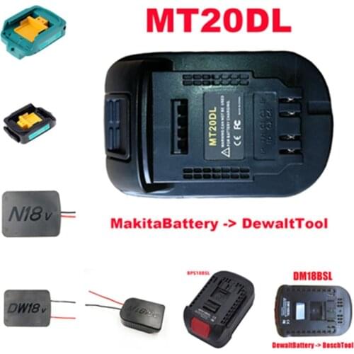 Power Tool Adapter MT20DL Adapter for Makita 18V power tool using converter platform for dewalt milwaukee bosch 18/20V battery