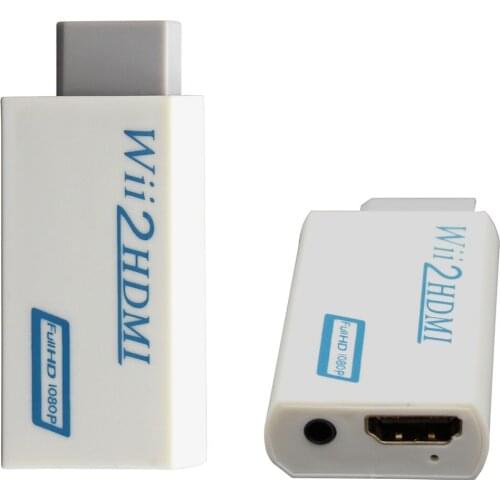 5-Pack Wii to hdmi Converter Adapter wii to hdmi 1080p 720p connector Output Video & 3.5mm Audio Supports All Wii Display Modes
