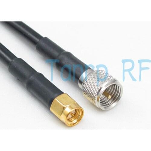 Free shipping! 3feet 1M RF Pigtail coaxial jumper RG58 cable MINI UHF male to SMA male plug connector extension cable 100CM