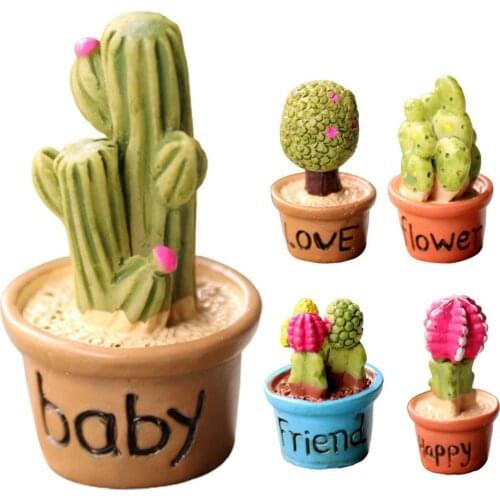 Bonsai Lifelike Eye-catching Miniature DIY Fairy Succulents Decorations for Garden