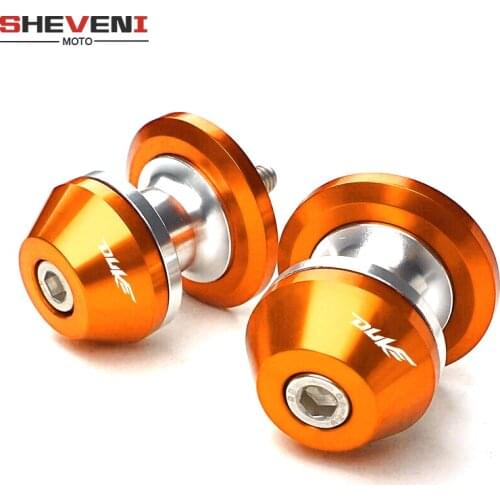 For KTM DUKE 125 200 250 390 990 Duke 790 2018 2019 CNC Aluminum Motorcycle Accessories Swingarm Spools Slider Stand Screws M10