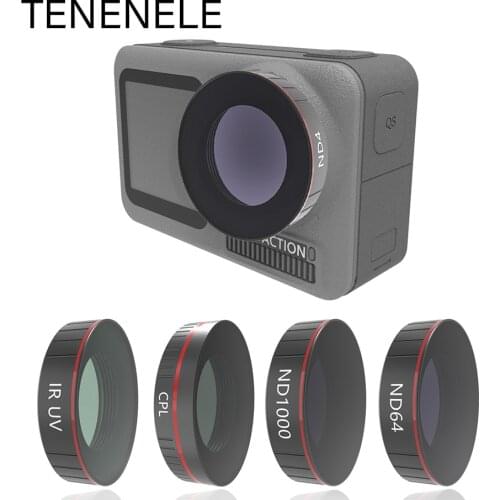 For Osmo Action Camera Lens Filter CPL UV ND 4 8 16 32 64 ND1000 Neutral Density Filters For DJI Osmo Action Lens Accessory