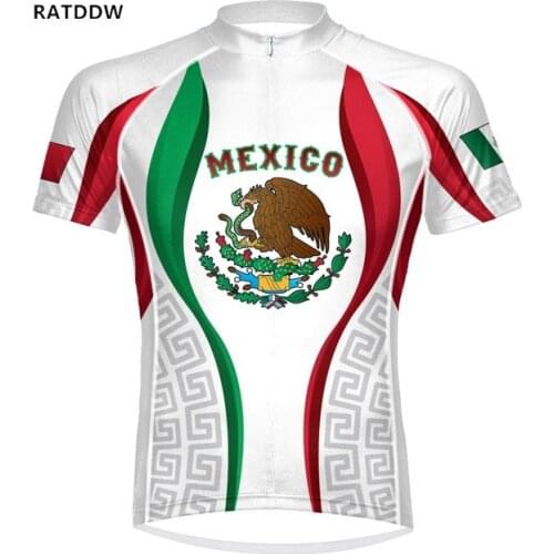 Mexico Mens Cycling Jersey Bicycle Bike Clothing Maillot Ciclismo MTB Clothing Shirts Wear Bike Jersey Free Shipping