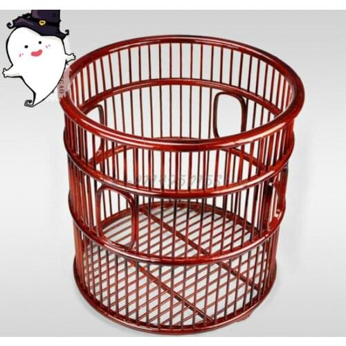 Towel Storage Basket Bamboo Woven Dirty Clothes Basket Hotel Bathroom Toilet Bath Towel Linen Basket Large Capacity Storage Box