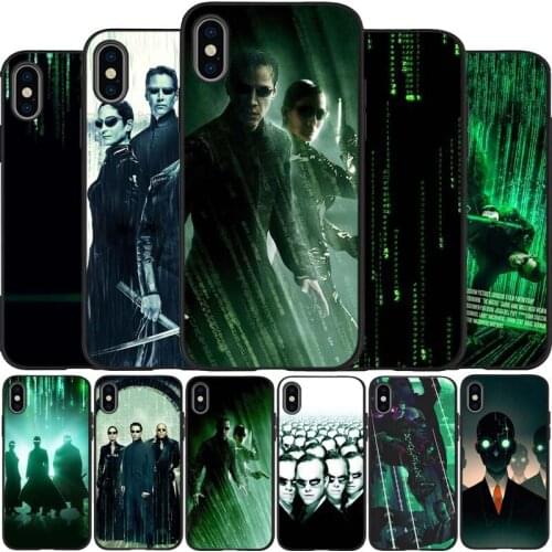 The matrix black Silicone Phone Case For iPhone 12 XR XS Max 5 5S SE 2020 6 6S 7 8 PLUS X 11Pro Max 11 Cover
