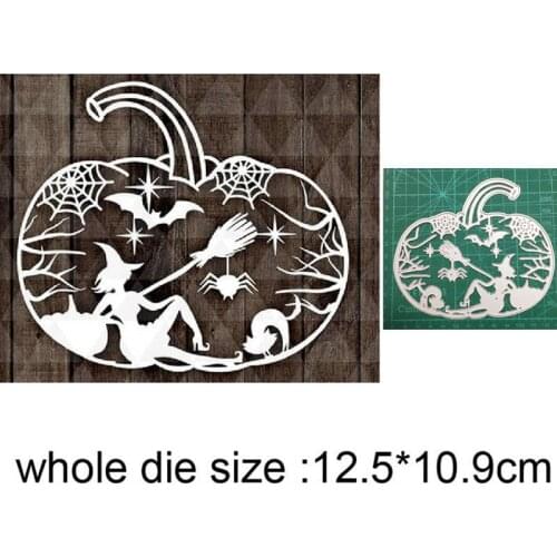 Metal Cutting Dies Halloween pumpkin witch 2020 new arrival craft Stencil For DIY Scrapbooking Paper/photo Cards Embossing Dies