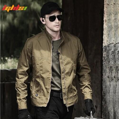 Military Style Field Tactical Jacket Men Waterpoof SWAT Combat Army Jackets New 2018 Spring Autumn Casual Bomber Pilot Coats 2XL