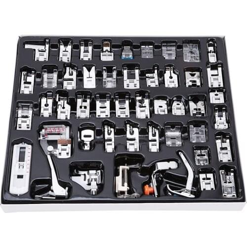 48 Pcs/Set Multifunction Domestic Sewing Machine Accessories Braiding Blind Stitch Darning Presser Foot Feet Kit Set