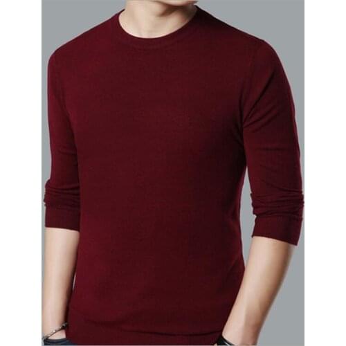 2021 New Casual Mens Sweater O-Neck Slim Fit Knittwear Autumn Mens Sweaters Pullovers Pullover Men Homme