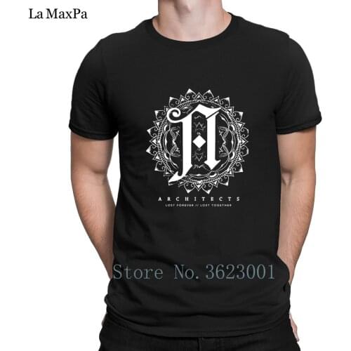 New Arrival T-Shirt For Men Official Architects Mandala Metal Rock Music Shark Basic Tshirt Slogan Men T Shirt Plus Size Loose