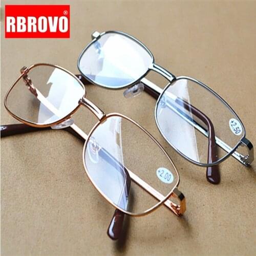 RBROVO Clear Vision Reading Glasses Magnifying Eyewear Retro Reading Glasses Portable Gift for Parents Presbyopic Magnification