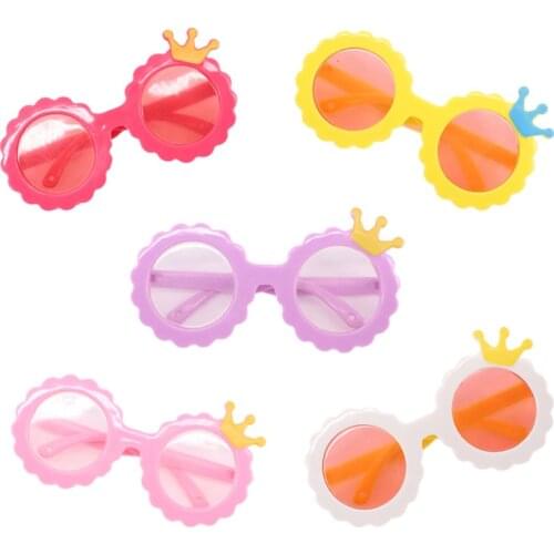 Doll Glasses Sunflower Crown Glasses Fit 18 Inch American Doll And 43cm Reborn Baby Girl Doll,Our Generation,Childrens Toys