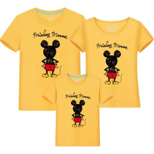 Family Matching Clothes Mommy and me T-shirt Baby Girls Clothing Mom Daddy and Baby Clothes Mum and Daughter Dress