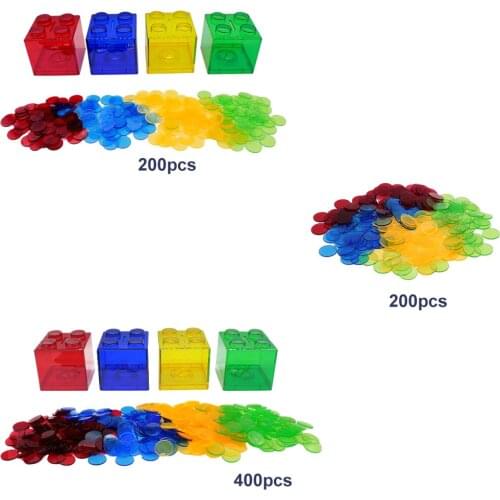 Plastic Bingo Chips Playing Cards Board Game Kids Math Counting Sorting Toys