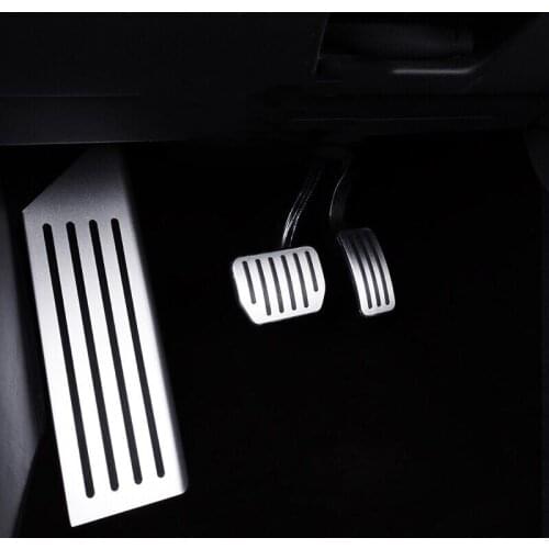 Car accelerator pedal rest brake pedals For Tesla model 3 alloy car foot fuel pedal cover Model3 Protector styling Accessories