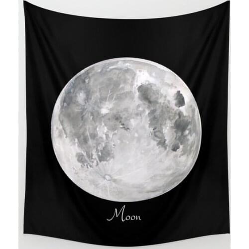 Full Moon Tapestry Cover Beach Towel Picnic Yoga Mat Home Decoration