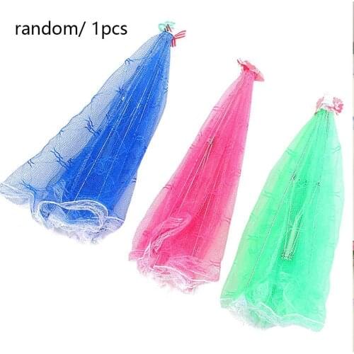 Color Random Umbrella Hygiene Grid Style Anti Fly Mosquito Food Dish Cover BBQ Picnic Kitchenware Folded Mesh Food Cover