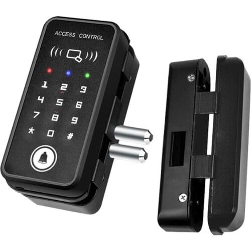 Glass Door Electric Lock Access Control DIY Remote Control RFID Card Password Unlock