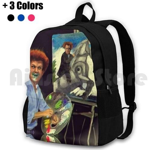 Steve Brule Paints Outdoor Hiking Backpack Riding Climbing Sports Bag Steve Brule Tim And Eric Awesome Show Great Job Parody