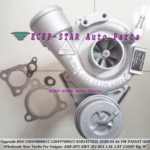 Turbo K04 53049700015 53049880015 058145703L 078145703B For AUDI A4 Qua-tro A6 1.8 VW PASSAT AEB ANB APU AWT 1.8T Upgraded 210HP