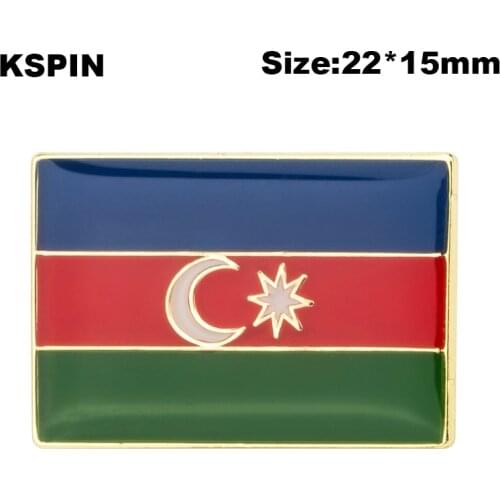 Azerbaijan Badge Symbol Pin Metal Badges Decorative Brooch Pins for Clothes Brooch Jewelry XY0751