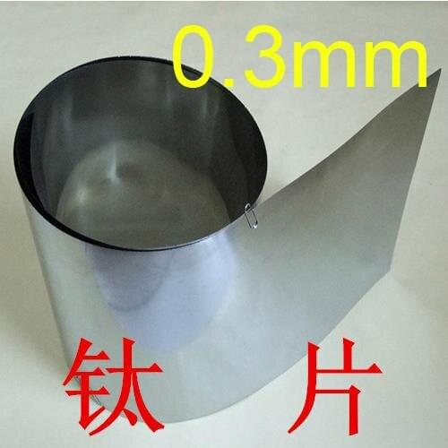 0.3mm thickness 100mm width 100mm length GR2 titanium plate Ti titanium foil,titanium plate for Research,GR2 dynamic sheet