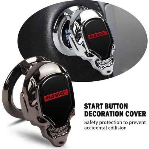 1 Piece One-key Start Decorative Sticker One-key Start Protective Cover Fit For great wall HAVAL H5 H6 Protective cover