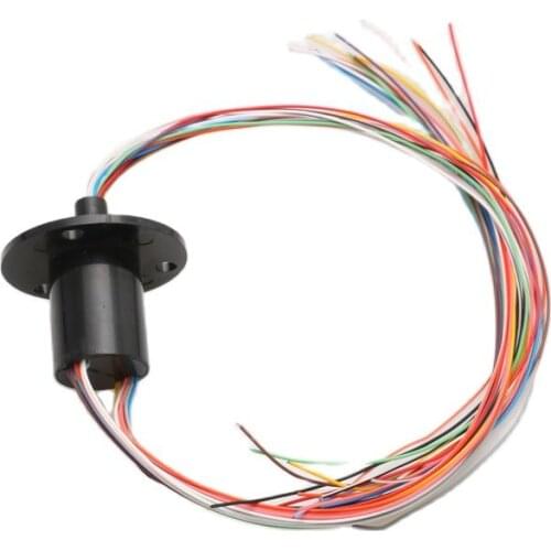 1PC Capsule Slip Ring 18 Channel 2A Electric Collector Rings 360 Degree Infinite Rotation Sliprings