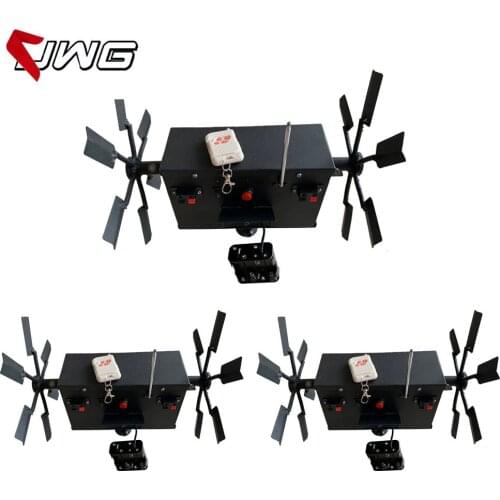 Free Shipping 3pcs/lot Windmill Battery Type Double Wheel Face Stage Cold Fountain Ignition System Machine With Remote Control