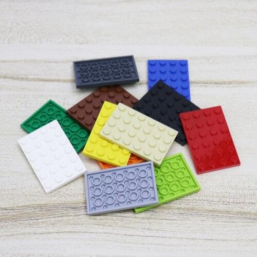 50pcs DIY Model Building Blocks Brick Parts Plastic Building Kid Toys Plate 4 X 6 3032 Early Educational Learing Bricks