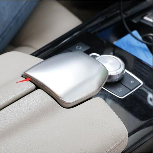 Free Shipping 1 Pcs Car Styling Car Console Box Locker Stickers Locker Covers For Mercedes E class Benz CLS Interior Accessories
