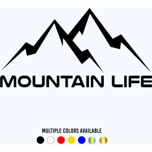 CK20667# Various Sizes Die-Cut Vinyl Decal Mountain Life Car Sticker Waterproof Auto Decors on Car Body Bumper Rear Window