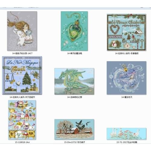 Flowers styles 2 patterns Counted Cross Stitch 11CT 14CT 18ct DIY Chinese Cross Stitch Kits Embroidery Needlework Sets