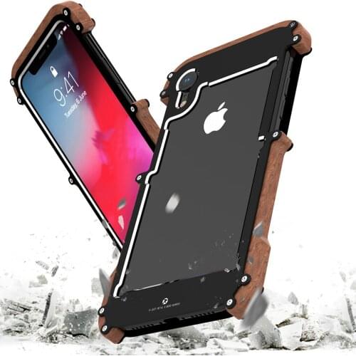 For iPhone 12 Pro Max Wood Bumper Strong Hybrid Tough Shockproof Armor Phone Back Case for iPhone Xr 6S Plus 8 7 Xs MAX Cover
