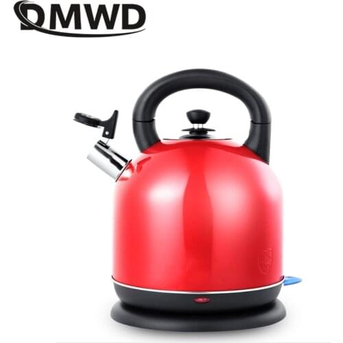 DMWD 5L Electric Heating Kettle Portable Water Boiler Tea Pot Coffee Pot 304 Stainless Steel Automatic Power Off For Home 220V