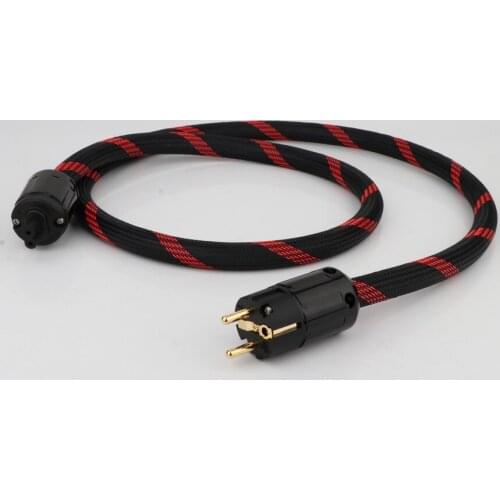 FP-314Ag OCC series silver plated hifi power cable With Figure 8 IEC Female socket Audiophile HIFI Power Cable