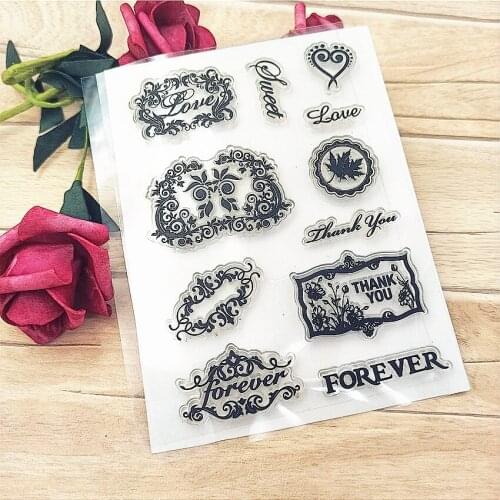 Hot selling Maple leaf transparent clear stamp / silicone seal roller stamp DIY scrapbook album / card production