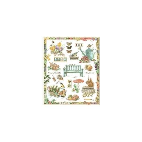 NN YIXIAO Counted Cross Stitch Kit Cross stitch RS cotton with cross stitch Colorful garden