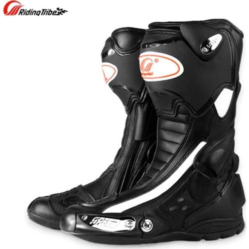 Motorcycle Protection Riding Boots Men Chopper Dirt Bike Boot Racing Biker Motocross Motorbots Motorcyclist Shoes