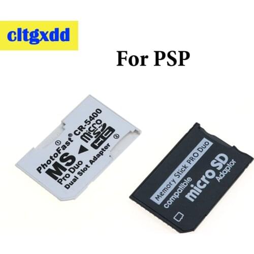 SD TF card Adapter converter Single and Dual Slot Card Reader New Micro SD SDHC TF to MS Memory Stick Pro Duo Reader For PSP