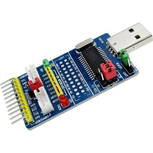 CH341A USB to SPI I2C IIC UART TTL ISP Serial Adapter Module EPP/MEM Converter For Serial Brush Debugging RS232 RS485